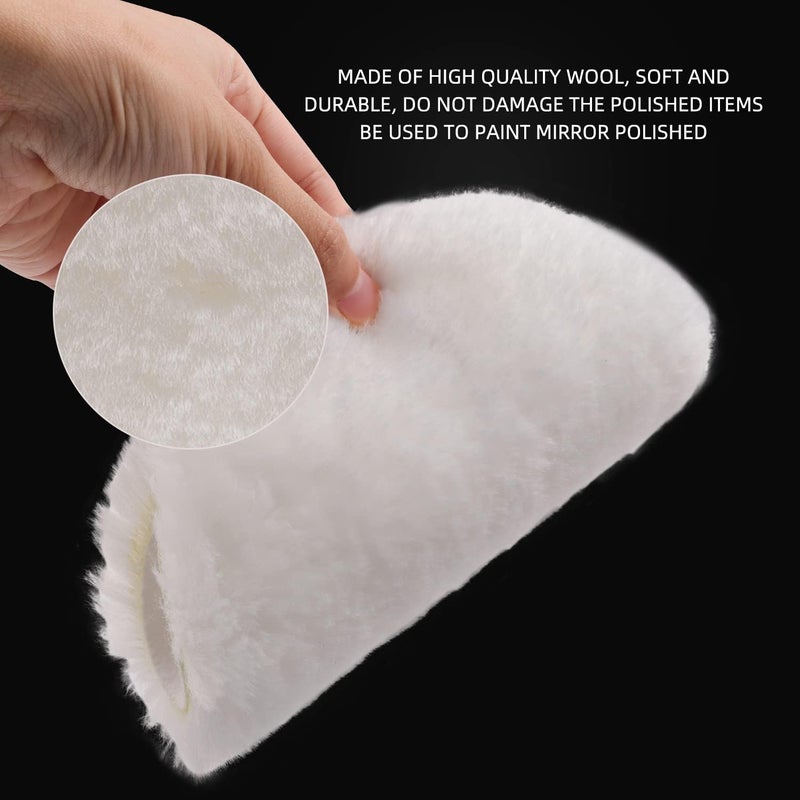 ZFE Buffing Polishing Pads, 7Pcs 6"(150mm) Waffle Foam Buffing Pads Polishing Pads Wool Pad Kit for 6Inch Backing Plate RO/DA/GA Car Polisher Boat Compounding, Polishing and Waxing - Image 5